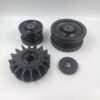 Complete set of molded sprocket and wheels
